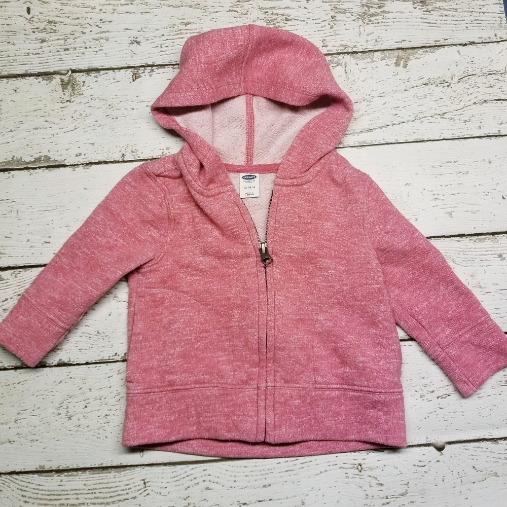 ***SOLD***Old Navy Pink Heather Hoodie 12-18 Month